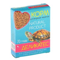 Эльф, Корм "Деликатес" для водяных черепах, с морепродуктами, 70 гр.